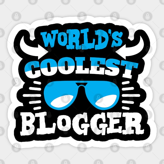 World´s Coolest Blogger Sticker by Schimmi